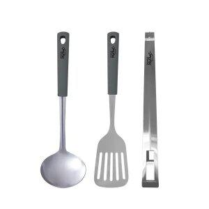 [십일절 최대40%] 도루코 컴포트 조리도구 3종 (국자+뒤지개+집게) 스테인레스