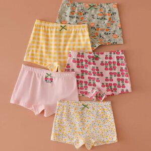 MIMO 여아/주니어 코튼 사각팬티 5매세트(397)