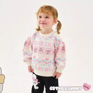 [에스더버니리틀] 하트팡팡자가드티셔츠