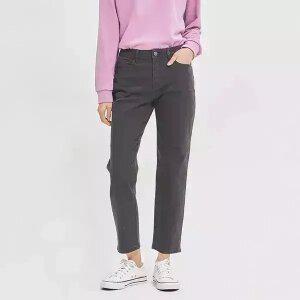 여) 온라인 전용 라이크라 컬러 면 데님 팬츠 WL3DRS578-CH