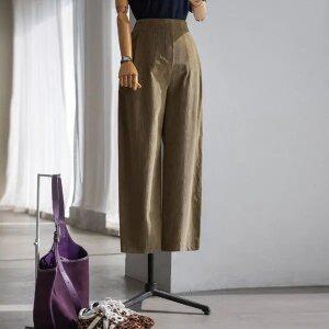 (안나앤플러스) A. 루덴 코듀로이 핀턱 팬츠[팬츠D0903I06] 빅사이즈