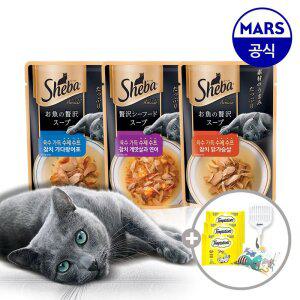 쉬바 수제 수프 24개 골라담기+고양이삽+캣닢쿠션+템테이션12gx3개