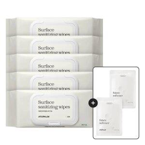 [총250매]아토팜 유아용품 세정 티슈50매* 5개 GIFT)섬유유연제20ml*2