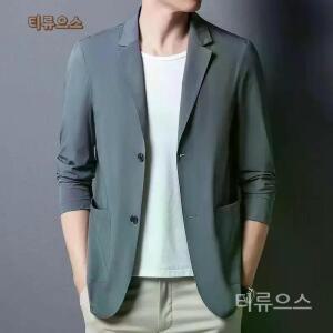 남자자켓 코트 퓨어톤 싱글 봄여름 정장 스판 캐쥬얼 티류으스