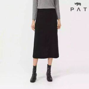[PAT 여성] 셋업 울혼방 트임 니트 스커트_QI84002