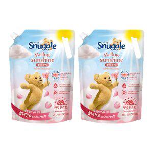 스너글 초고농축 섬유유연제 실내건조 멜로우 선샤인 리필, 2.6L, 2개