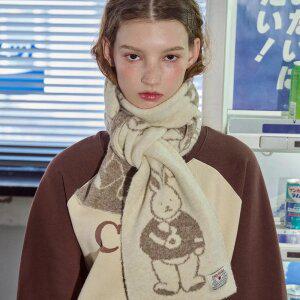 버니 리버시블 머플러 크림