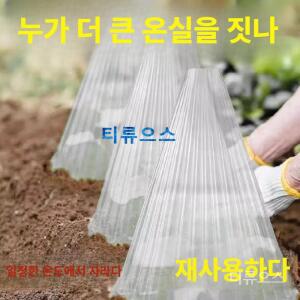 모종 방한 커버 새싹 묘목투명덮개 100장세트 고정못포함 서리 방지 보호 덮개 보호캡