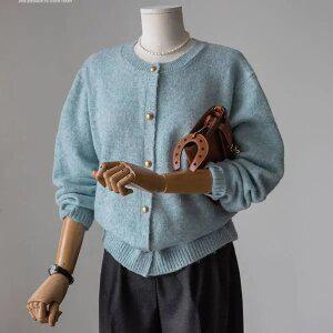 (안나앤플러스) 디벤 골드버튼 가디건[가디건DYY60] 빅사이즈