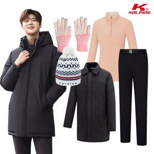 콜핑 남성 겨울 기모 등산바지 허리밴딩 생활방수 보온 2194PK543M