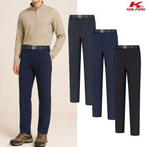 콜핑 2203PK871M 소프트 기모 본딩 스판 일자핏 남자 겨울 등산바지