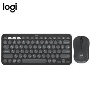 키스킨+장패드+동글이증정 로지텍 K380S+M240 블랙 블루투스 키보드 무소음 마우스세트 한글각인