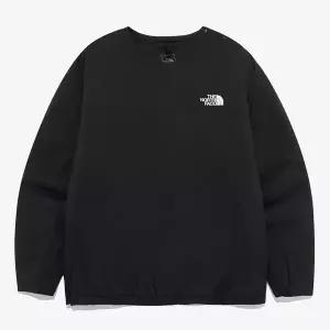 (백화점상품) 노스페이스 맨투맨 남자 커플티 가족티 브랜드관 공식 NM5MQ54A 남성 펠릭스 히트 크루넥BLAC