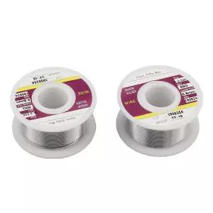 무연납 실납 납땜 와이어 60/40 로진 코어 주석 솔더 0.8/1.0mm 1.6% 플럭스 함량 용접 용 철 릴 50g/100g