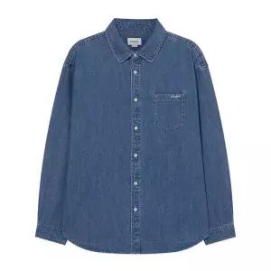 커버낫 남녀공용 베이직 데님 셔츠 블루 CO2503SH51BL 852571
