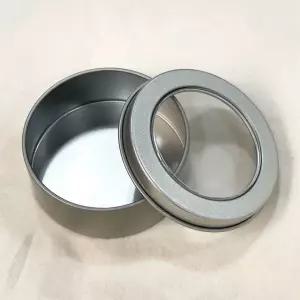 투명 포토카드 빈티지 창 틴캔 보관함 틴케이스 정리함 보관 포카 미니 틴박스 다꾸 원형