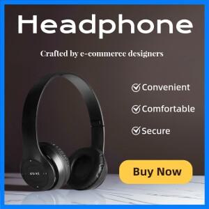 P47 무선 헤드폰 블루투스 5.0 이어폰 접이식 HIFI 스테레오 베이스 음악 게임용 어린이 소녀 스마트 폰용