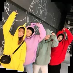 캐릭터티 텔레토비 후드티 루즈핏 보라돌이 뚜비 나나 뽀 M~2XL