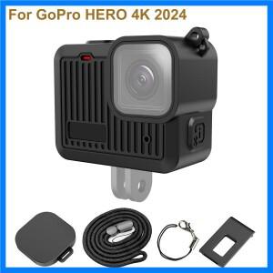GoPro HERO 4K 2024 카메라용 PULUZ 측면 인터페이스 커버 및 손목 스트랩 및 렌즈 캡 액세서리가 포함된