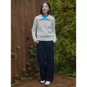 [롯데백화점]폴햄 여성 코듀로이 카고 와이드 밴딩 팬츠 PHE4PP2059