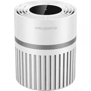 MEGAWISE EPI810 공기 청정기는 정품 HEPA 필터가 장착되어 최대 215제곱피트의 면적을 커버하며 공기 중