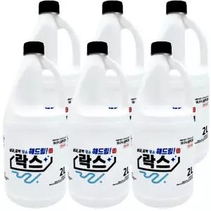 다정다감 살균 표백 청소 해드림 락스 2L 6개 화장실 욕실 청소 대용량 업소용