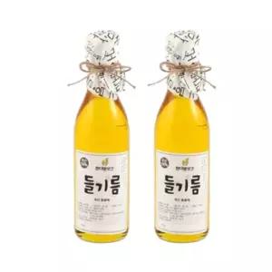 [문경현대방앗간] 국산 저온압착 들기름 350ml 총 2병