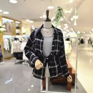 [멜로디가든]M25F8B123_앤듀체크셔츠나시세트