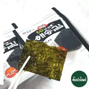 [유통기한임박제품] 해송 돗사리 도시락김 조각김 50g (100매) 지퍼백