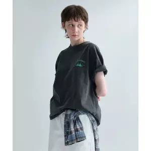 커버낫 COVERNAT 써퍼 다잉 그래픽 티셔츠 Charcoal CO2502ST15CH 408572