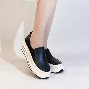 여성슬립온 키높이 통굽 에어 쿠션 슬립온 스니커즈