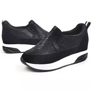 여성슬립온 키높이 여성 슬립온 신발 데일리 슈즈 캐주얼 운동화