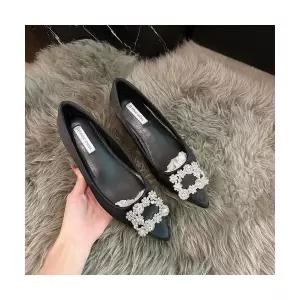 여자신발 단화 플랫 양가죽 키높이 눈꽃 큐빅 새틴 슬림핏 펌프스 웨딩 슈즈 통근화 원템5