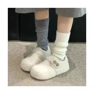 엘럽 여성용 플랫 키높이 뽀글이 버켄가모 핫픽스 가을 겨울 편안한 소프트 버켄 슈즈 박템4