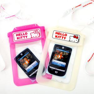 헬로키티 정품홀로그램 3중 지퍼/헬로키티 방수팩/스마트폰 멀티 방수팩/방수파우치/물놀이용품/워터파크