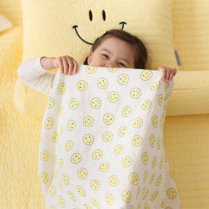 [벨라이프]해피스마일 3중거즈 유아 블랭킷