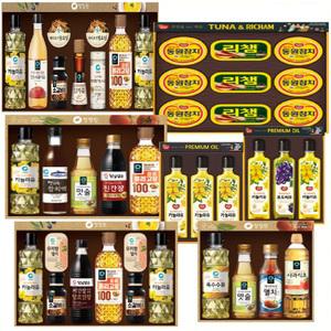동원 청정원 선물세트 참기름 오일 햄 선물세트 우리팜 참기름 식용유 소금 혼합 기프트 직장 거래처 답례품