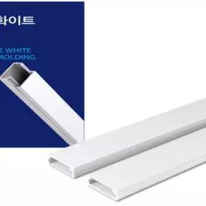 (화이트) 코텍 사각몰딩30/전기선몰딩/바닥선정리몰드/케이블정리/배선정리/전기선커버/바닥선정리몰딩