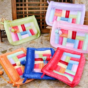 명절 추석 설날 파스텔 방울 색동파우치 7color 전통선물 세뱃돈