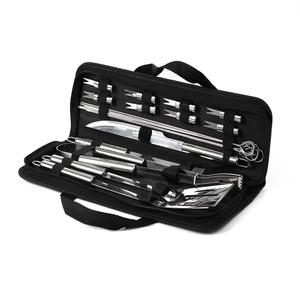 프리미엄 풀세트 바비큐도구 20p세트/스텐소재/꼬치다수포함/캠핑BBQ/그릴요리/전용케이스포함