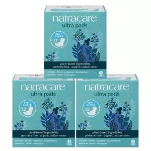 나트라케어 중형 12매 3팩 유기농 순면 생리대