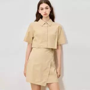 [리스트][리스트(LIST)] 소피아 나일론코튼 랩 미니 원피스 (택가격 228000원)