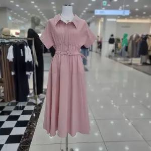 [시슬리]지니 벨티드 원피스 (SAOP42431 코랄,네이비)_DJ