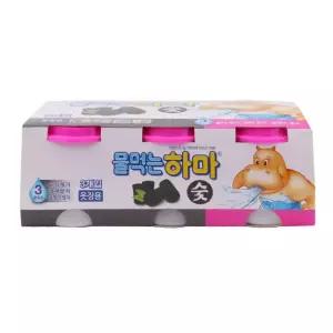 습기제거제 물먹는 하마 숯 3개입 이불장 신발장 옷장/제거/방습제/스탠드형/제습제/24/옷걸이/서랍용/습기