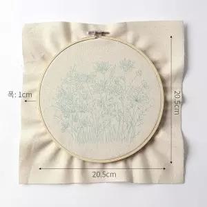 야생화 프랑스자수 올인원 DIY 키트 자수틀 도안 실/십자수/프랑스/자수/스킬/재료/십자수틀/인테리어/취미