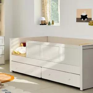 한샘 샘키즈 보나 하부수납 데이베드SS 4면형+샘키즈 알러지케어 매트리스 SS