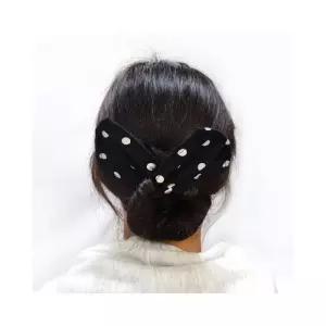 리본 루미나D 헤어밴드 무늬 묶는 당고 머리끈 와이어