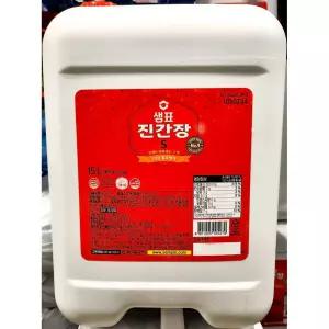 진간장(샘표 15L S)/만능/조림/양념/소스/업소/가게/가정/말통/추천/식품/식당/요리/조리용/고급/다용도