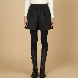 여성 누빔 패딩 밴딩 반바지