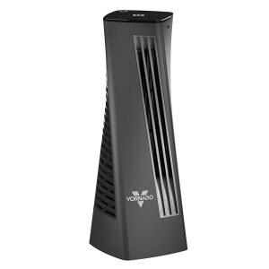 2단 속도 설정, 조명 터치 컨트롤, 70도 진동, 작은 발자국, 검은색을 갖춘 보네이도 헬릭스2 개인 타워